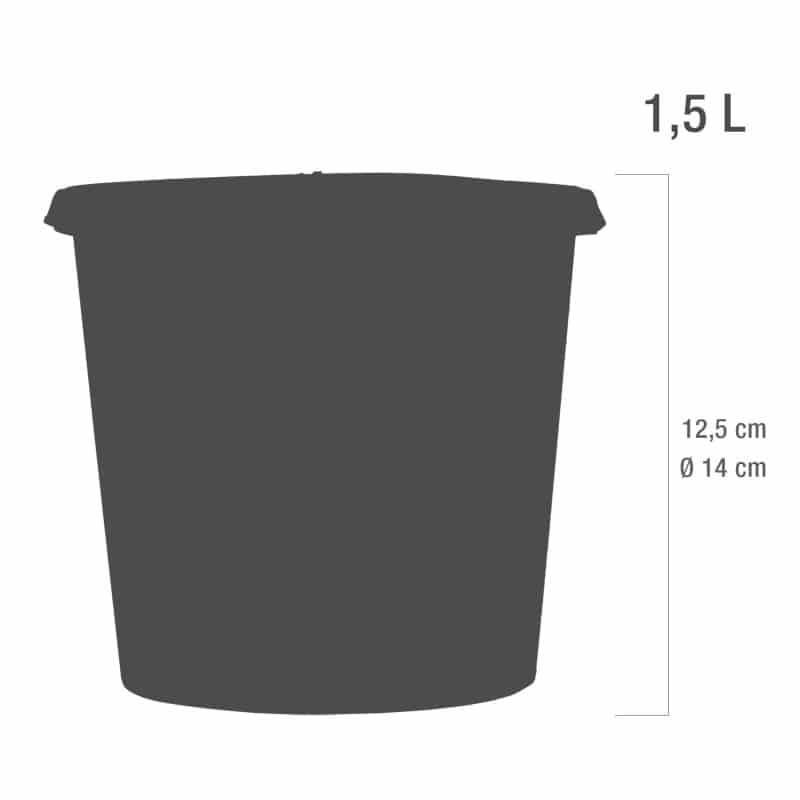 1,5 liter Eco Line Sharps bin