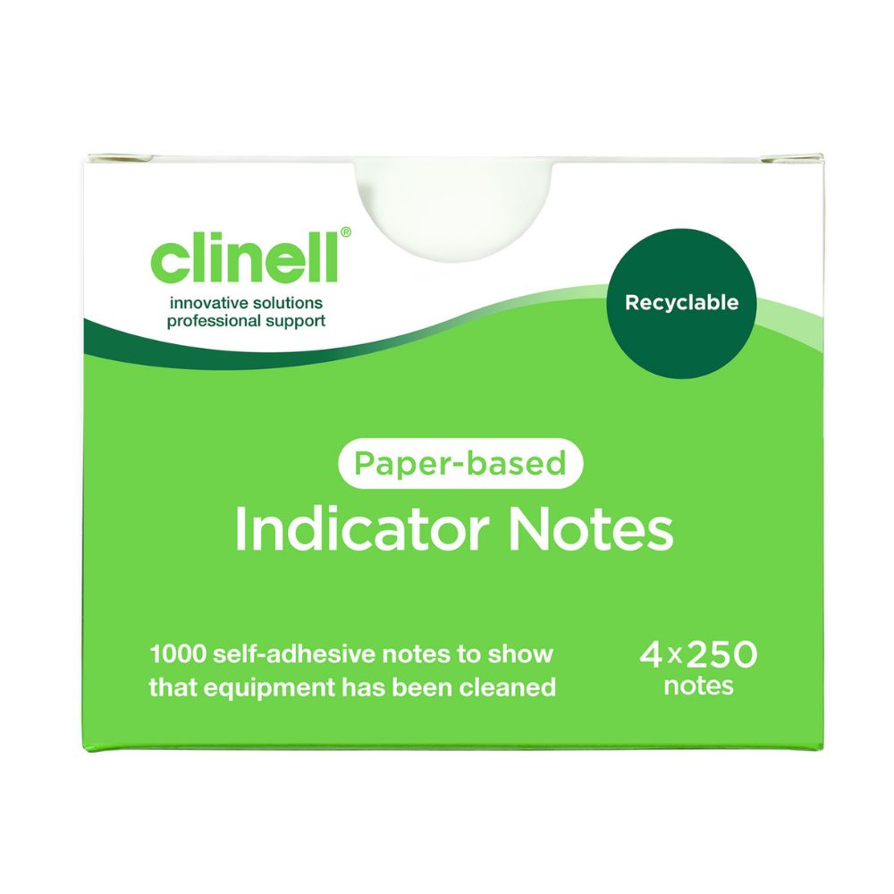 Clinell Indicator Notes Grønn boks med 4 x 250 sedler