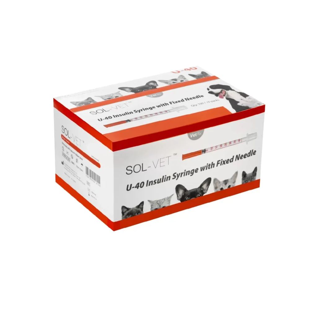 Sol-Vet 1ml 29g x 0,5 tommer U40 sprøyte med fast kanyle