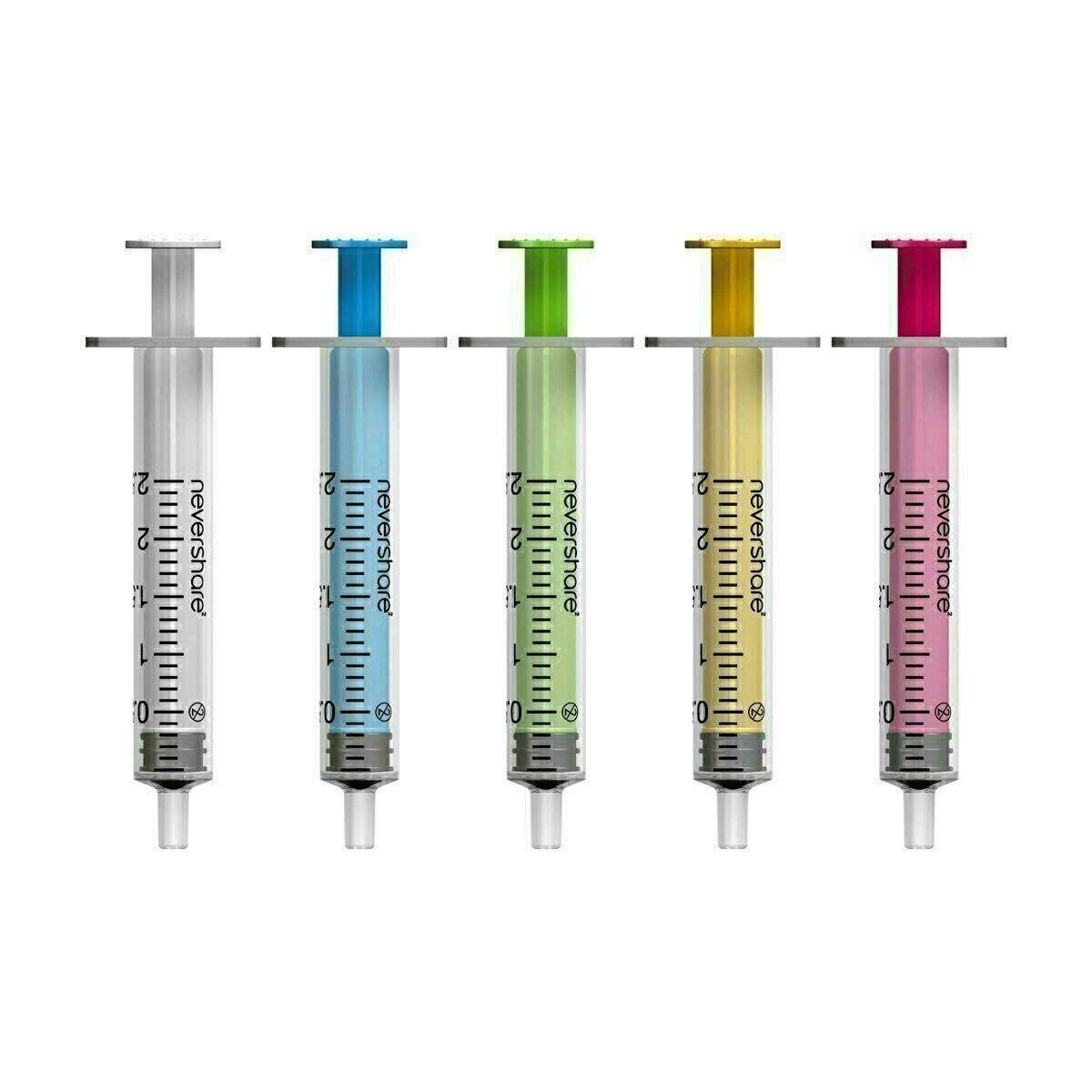2,5 ml Nevershare Blandede Luer Slip-sprøyter