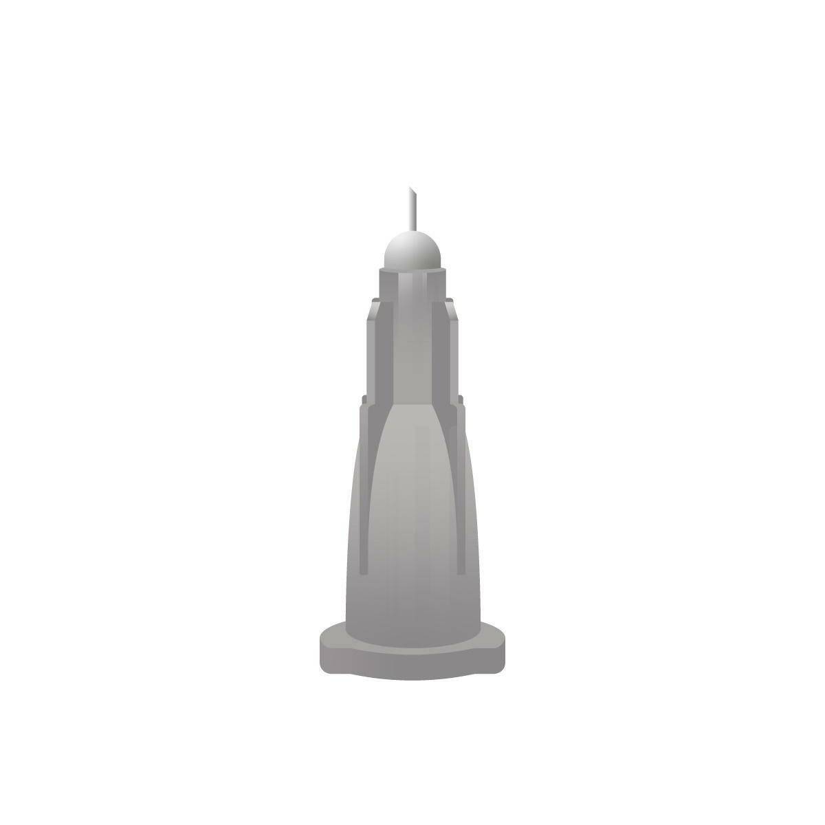 27g Grå 2,5 mm Meso-relle mikronål for mikroterapi