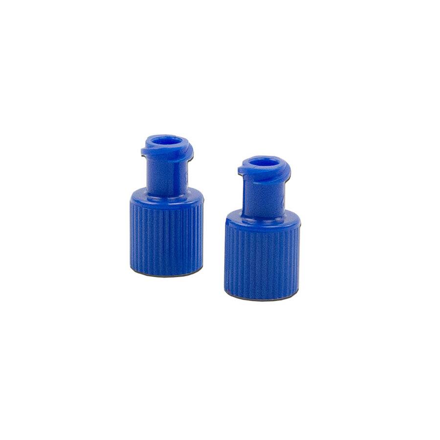 Blå sterile sprøytehetter Combi Stopper Luer Fitting