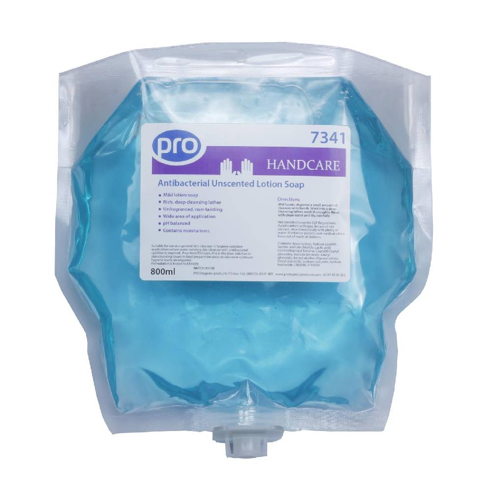 PRO Antibakteriell uparfymert lotionsåpe 800ml