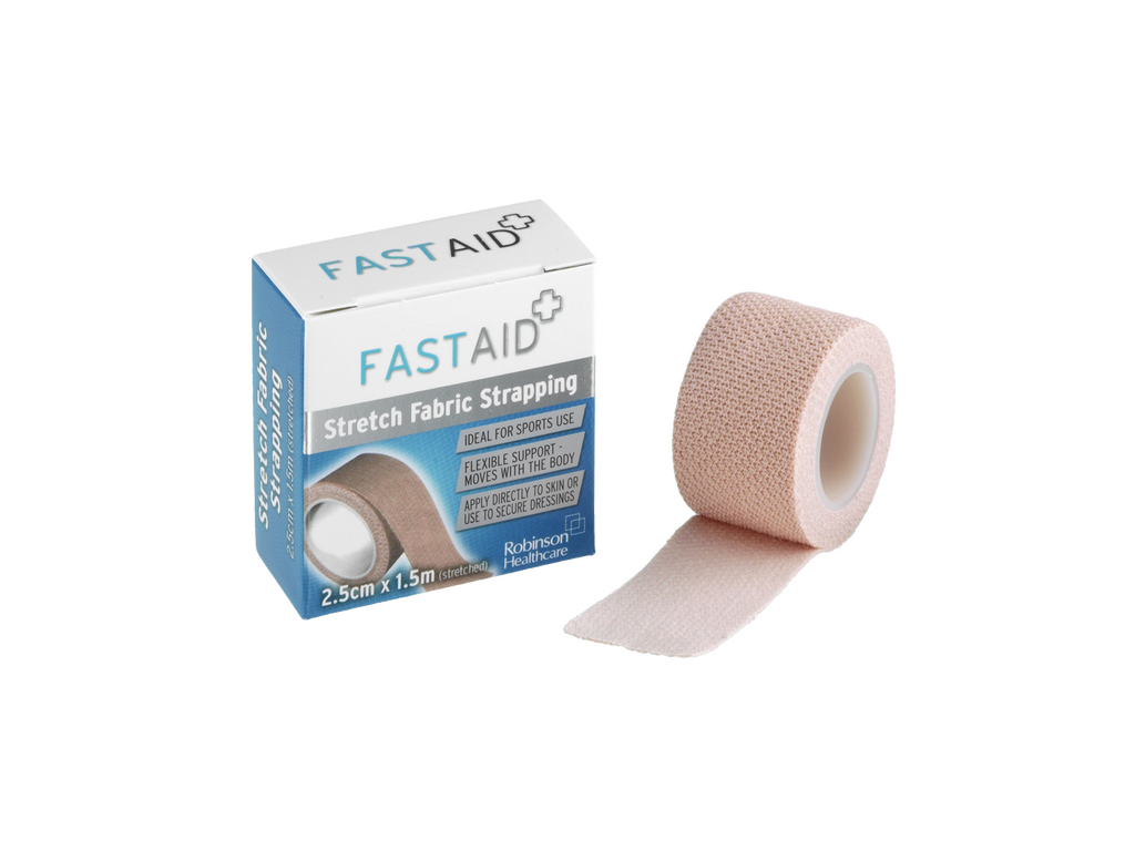 Fast Aid Stretch Stof Strapping 2,5cm x 1,5m