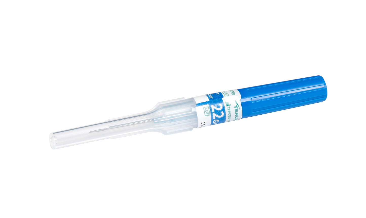 22g 1 tommer Terumo Surflash IV kateter 35ml/min