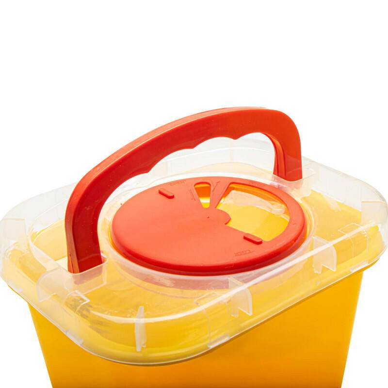 Teqler 3 litre Teqler Yellow sharps bin T314113 UKMEDI - UK Medical Supplies