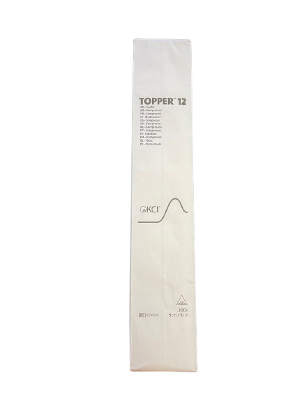 5 cm x 5 cm Topper 12 6-lags ikke-sterile gaspinner Pakke med 200 Topper 12 J&J