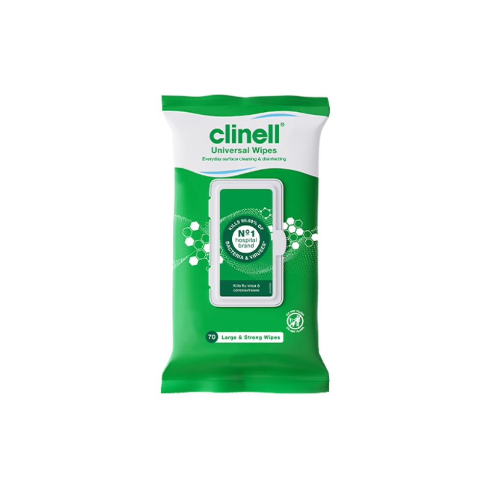 Clinell Universal Wipes Pakke med 70 stk