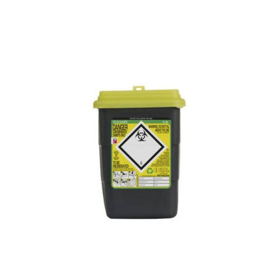 0,8 liter Sharpsafe gul avfallsbeholder for skarpe gjenstander