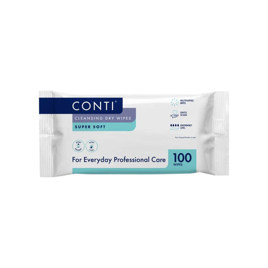 30cm x 36cm Conti Supersoft Large Pasient Cleansing Dry Wipes