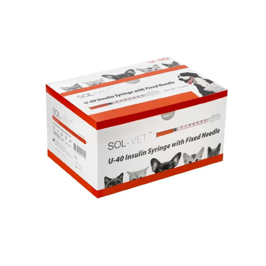 Sol-Vet 1ml 29g x 0,5 tommer U40 sprøyte med fast kanyle