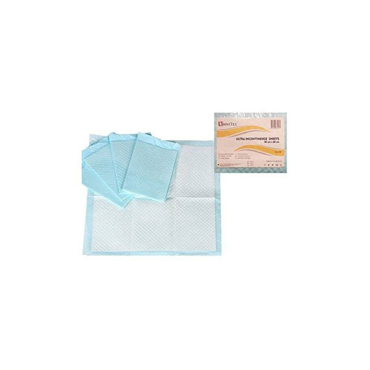 Omnitex 40cm x 60cm Ultra-engangsstolinkontinenslaken Pakke med 25 stk.