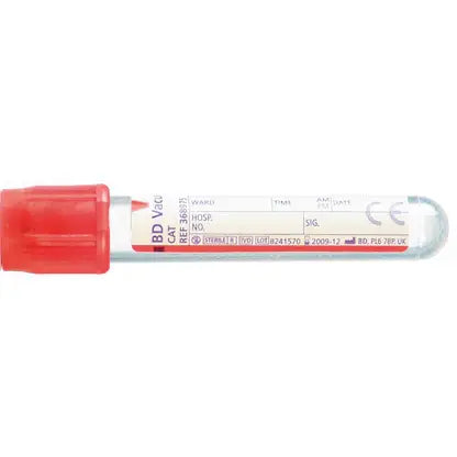 BD Vacutainer 4ml rødt serum blodprøvetakingsrør