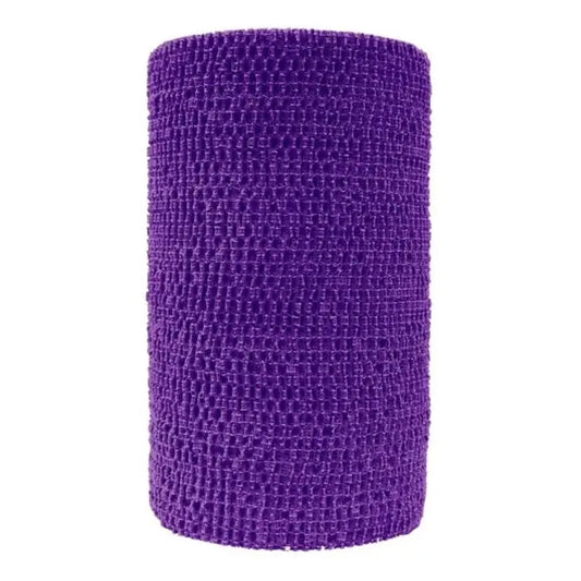 10cm x 4,5m Sammenhengende elastisk lilla bandasje