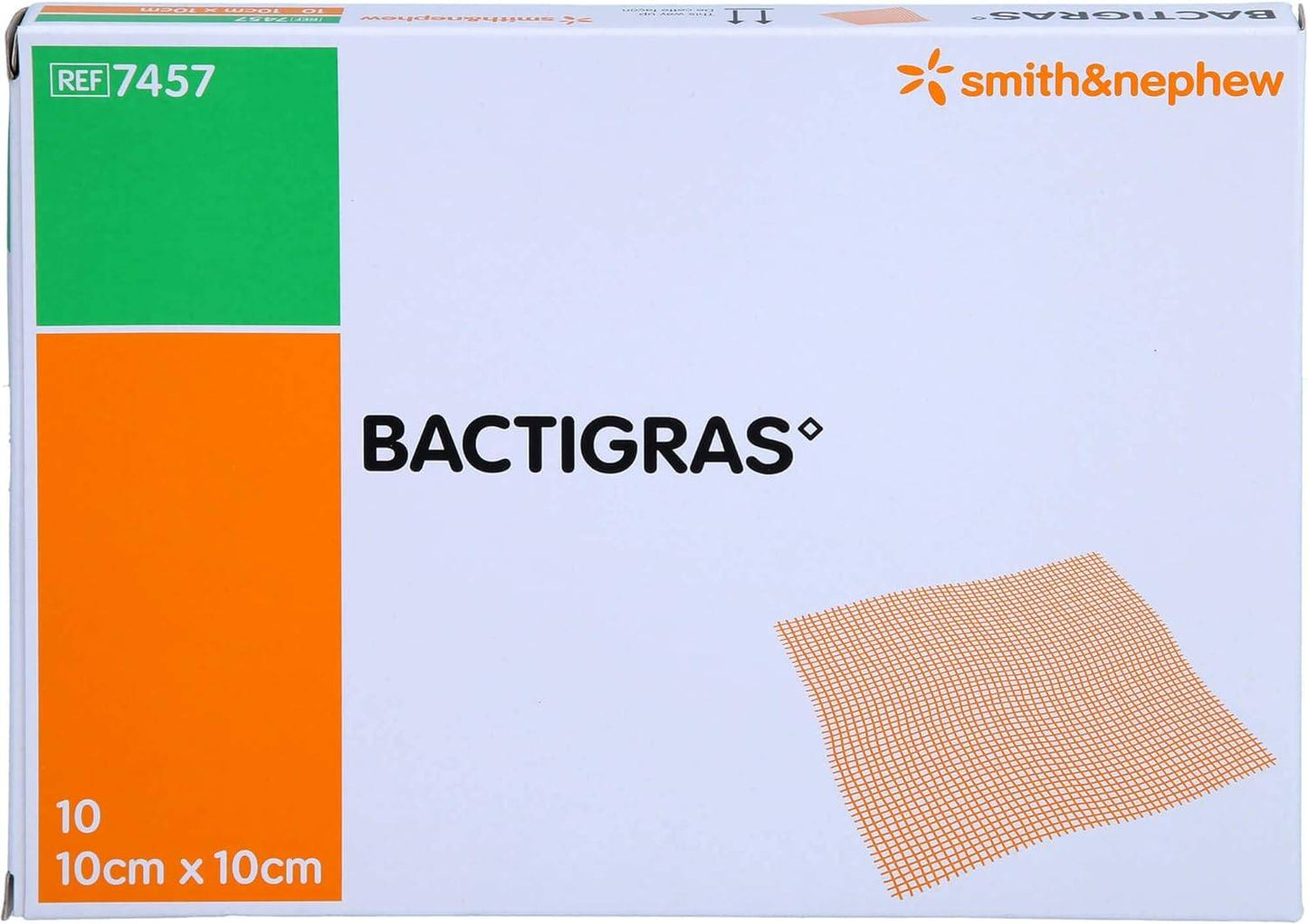 10 cm x 10 cm Bactigras sårbandasje