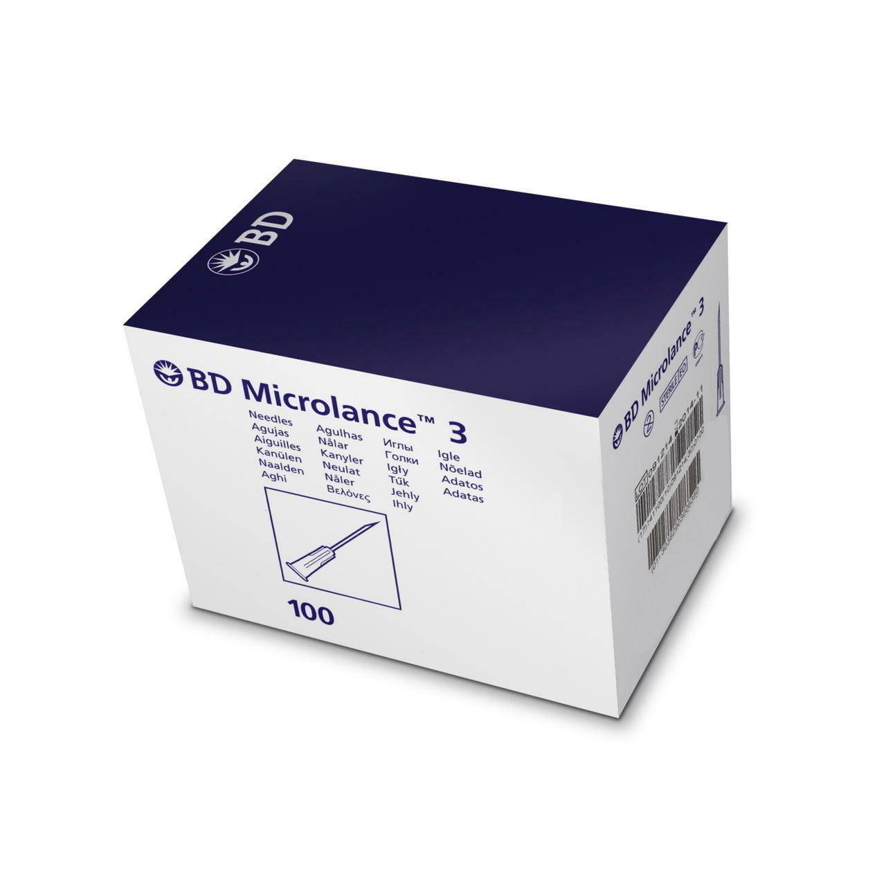 30 g gule 0,5 tommers BD Microlance-nåler