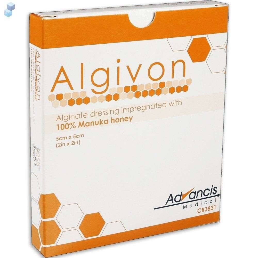 Algivon 5cm x 5cm Manuka honningdressinger