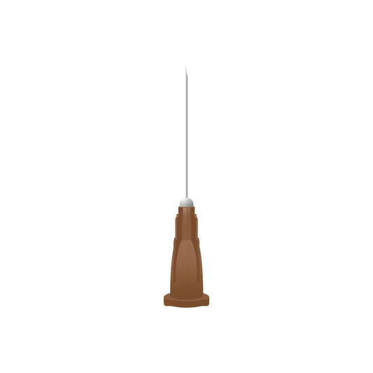 26 g brune 1 tommers Unisharp nåler (25 mm x 0,45 mm)