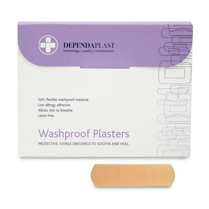 Dependaplast vasketette plaster - 7 cm x 2 cm x 100