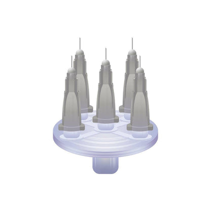 27g Grå 4mm x 5 Meso-relle sirkulær multiinjektor