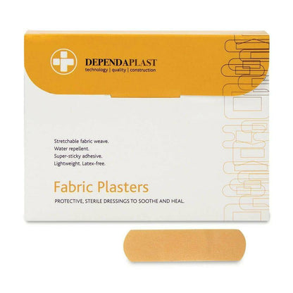 Dependaplast stoffplaster - 7,5 cm x 2,5 cm x 100