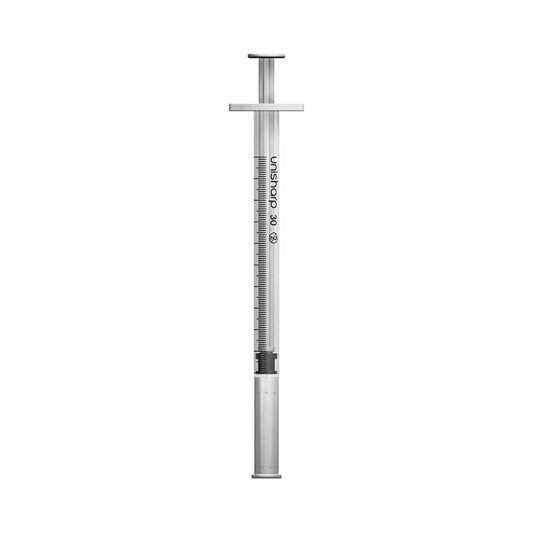 1ml 0,5 tommer 29g Unisharp sprøyte og nål u100