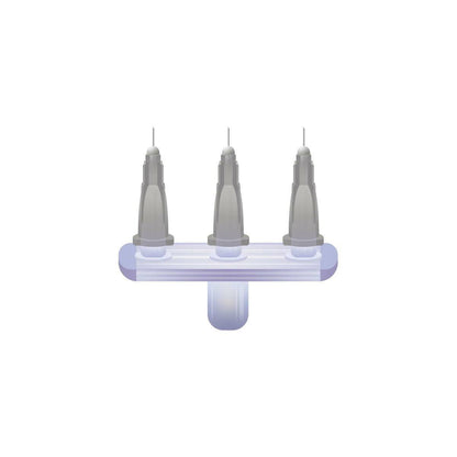 27g Grå 4mm x 3 Meso-relle Multiinjektor