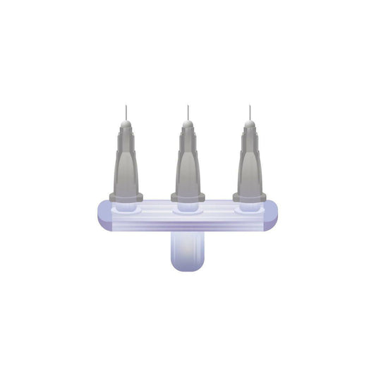 27g Grå 4mm x 3 Meso-relle Multiinjektor