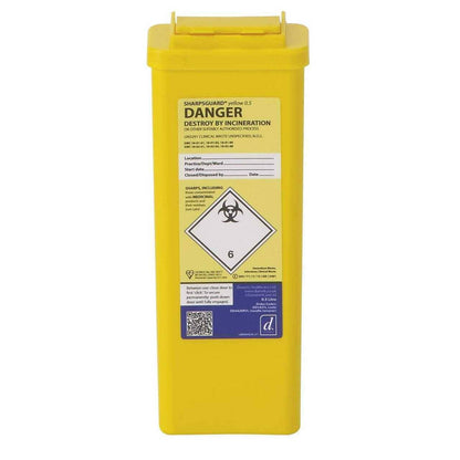 0,5 liter Sharpsguard Yellow Sharps-binger