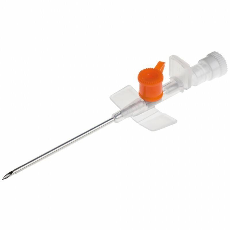 14g 45mm oransje BD Venflon IV vinget kanyle med injeksjonsport