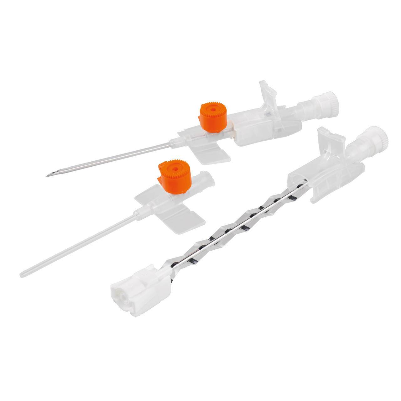 14g 45 mm oransje BD Venflon Pro sikkerhetskanyle med injeksjonsport