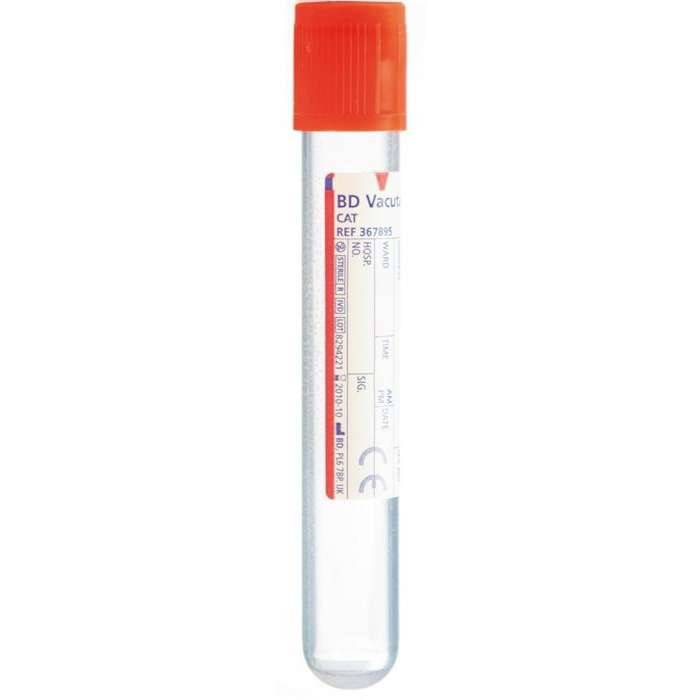 BD Vacutainer 10ml Serum rødt blodprøverør