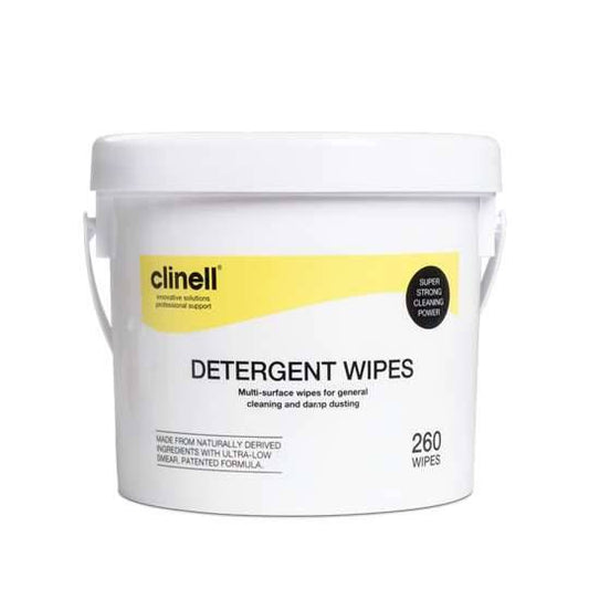 Clinell Detergent Wipes Tub of 260 - UKMEDI