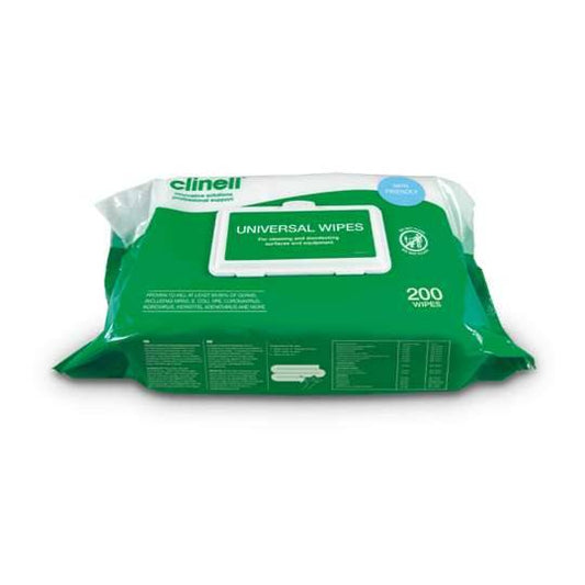 Clinell Universal Wipes Pack of 200 - UKMEDI
