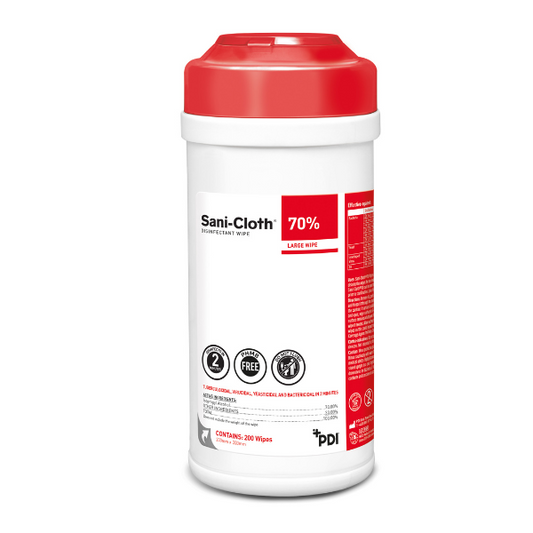 Sani-Cloth 70% isopropylalkoholservietter Tube med 200 servietter