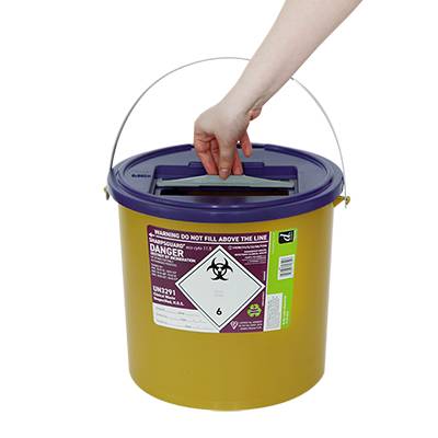 11,5 liter Sharpsguard Purple Cyto Sharps bin