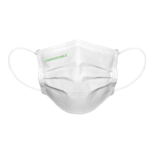 Compostable Eco-Friendly Face Mask Pack of 50 - UKMEDI