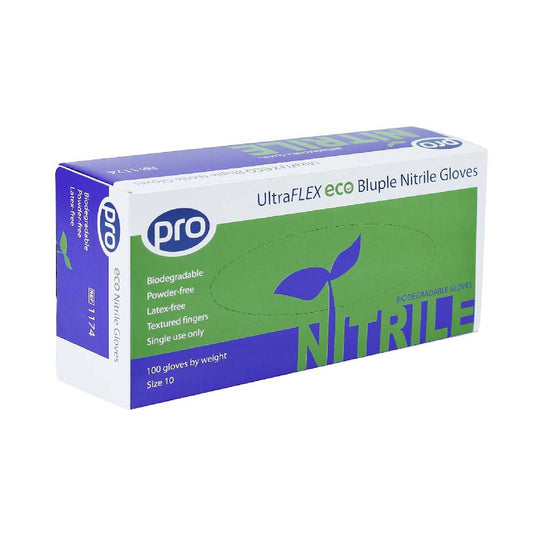 PRO UltraFLEX Eco Bluple Nitril hanskeboks med 100 stk