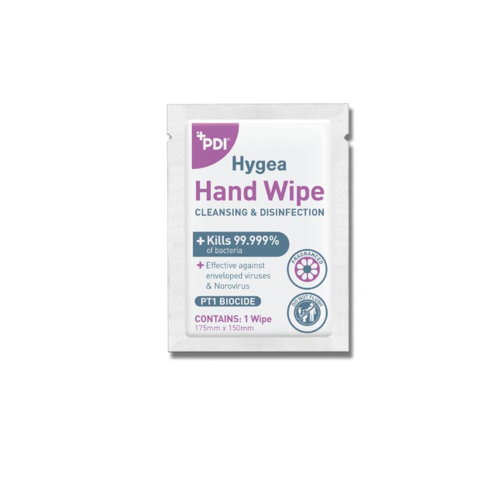 Hygea Hand Wipe Single Sachet Box på 800