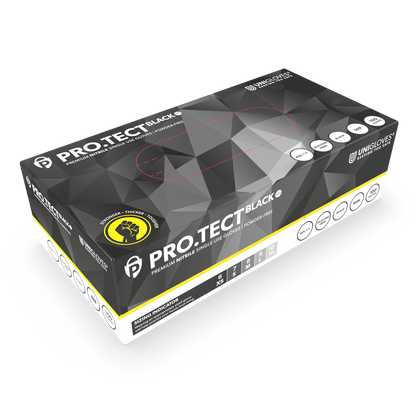 PRO.TECT Black HD Heavy Duty Nitrilhansker