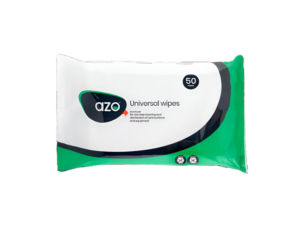 Azo Universal Rengjørings- og Desinfeksjonsservietter Pakke med 50