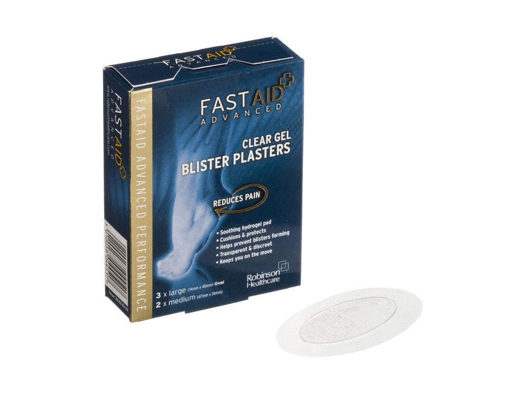 Fast Aid Advanced Blister Plasters Clear Gel Pakke med 5