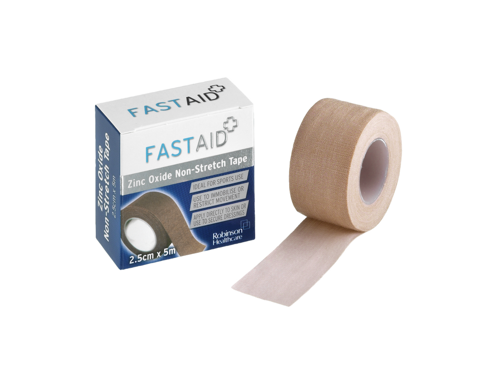 Fast Aid sinkoksid non-stretch tape 2,5 cm x 5m