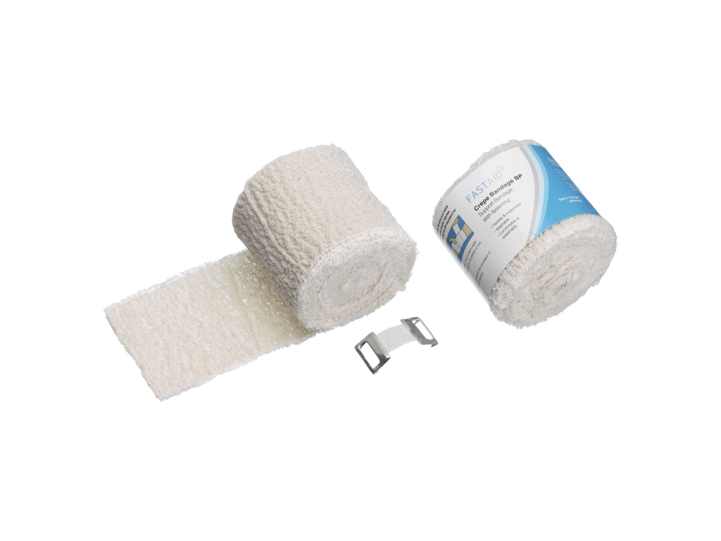 5cm x 4,5m Fast Aid Crepe Bandasje Bp