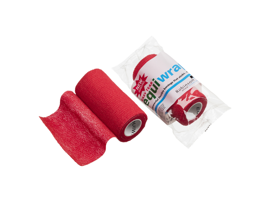 10cm x 4,5m Equiwrap Cohesive Bandasje Rød