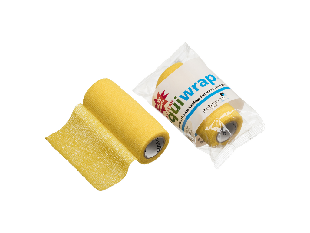 10cm x 4,5m Equiwrap Cohesive Bandasje Gul