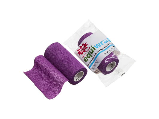 10cm X 4,5m Equiwrap Cohesive Bandasje Lilla