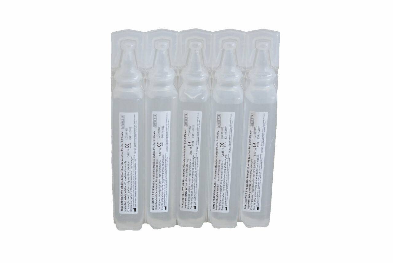 20 ml sterile øyeskyller (enkelt)