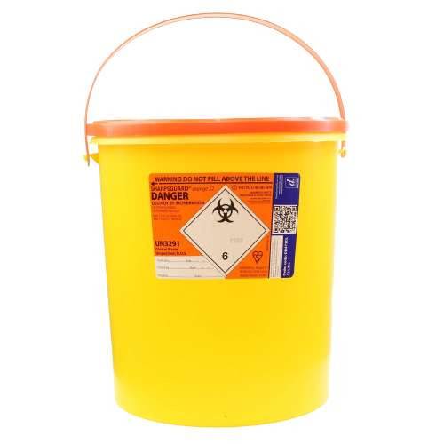 22 liters Sharpsguard Orange Sharps-beholder