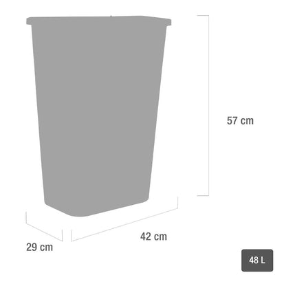 48 liter Teqler gul skarpe avfallsbeholder